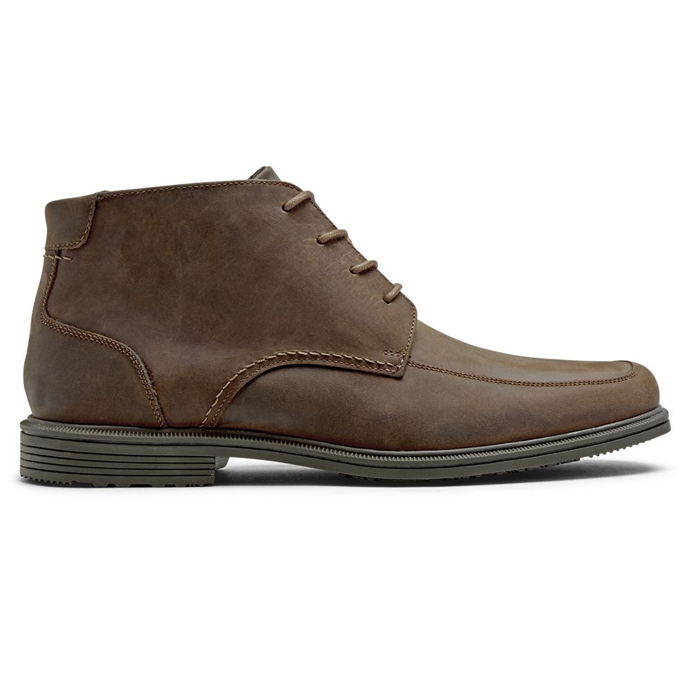 Rockport Canada Taylor Waterproof - Mens Chukka Boots Chocolate (WNE348251)